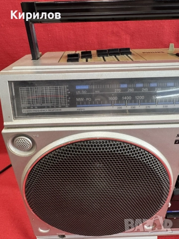 Ретро радиокасетофон 
Philips-D8434!!!!, снимка 2 - Радиокасетофони, транзистори - 55313790