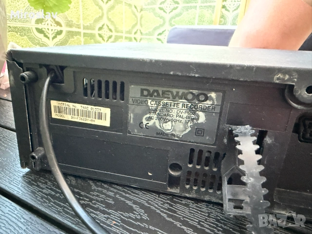 Видеорекордер Daewoo Blue Diamond II (DV-F502) VHS - за ремонт/части/колекционерски, снимка 4 - Антикварни и старинни предмети - 54997798