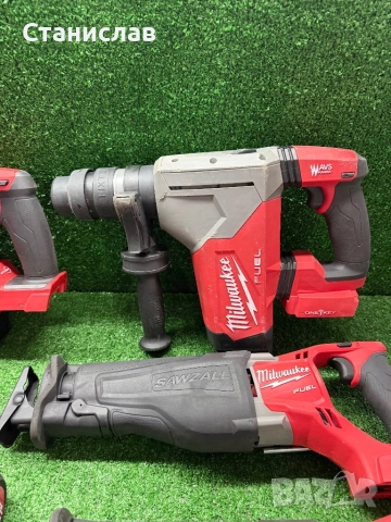 Milwaukee 18v перфоратор/мултитул/саблен трион/ батерии/ зарядно , снимка 4 - Други инструменти - 54194716