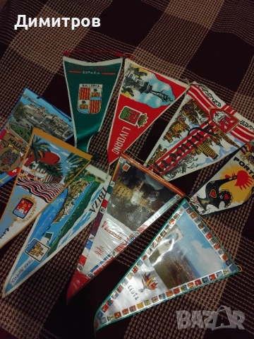 Лот от 9 знаменца от различни държави