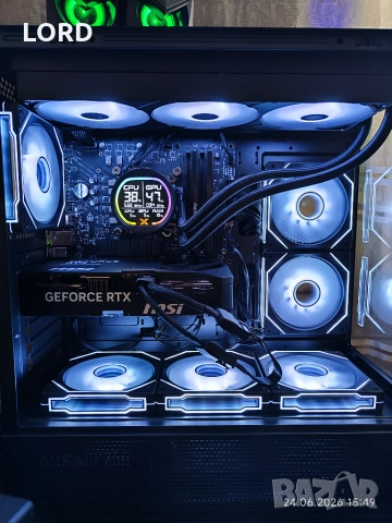 Брутален i9 14900KF, RTX 5070 12GB, RAM 32GB DDR5 6000, SSD 2TB NVME - Гаранция!