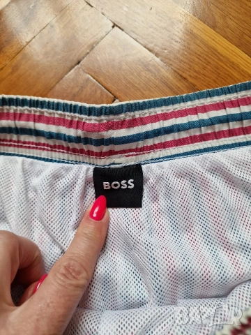 Страхотни мъжки къси шорти , бански HUGO BOSS размер L , снимка 5 - Бански - 55079172