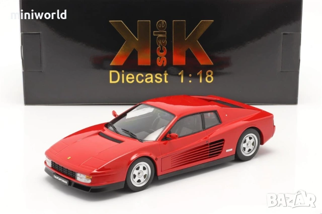 FERRARI TESTAROSSA 1986 - мащаб 1:18 на NN-Scale моделът е нов в кутия, снимка 4 - Колекции - 54709241