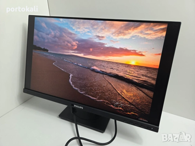 +Гаранция! IPS HDMI + тонколони говорители Монитор Philips 242B1 23.8", снимка 5 - Монитори - 55282587