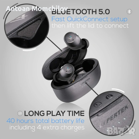 Безжични слушалки LYPERTEK SoundFree S20 Bluetooth, снимка 5 - Слушалки, hands-free - 55178058