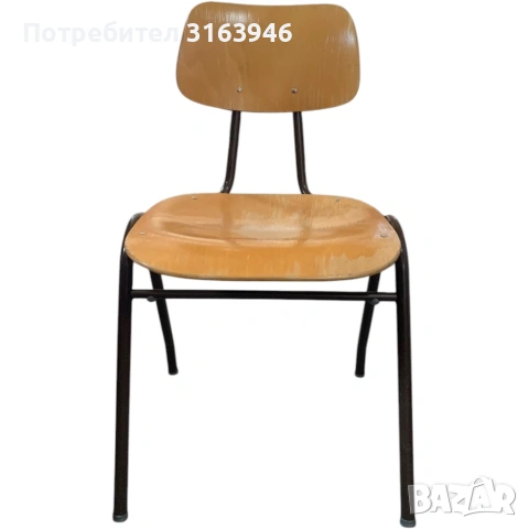 150 броя дървени столове с метални крака, снимка 2 - Столове - 54086658