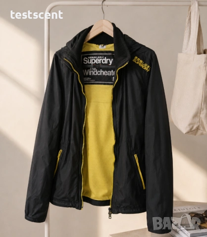 Ветроустойчиво и Водоустойчиво Яке Superdry Windcheater Jacket 2XL - Black/Yellow 