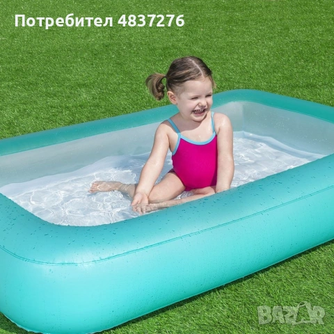 Детски правоъгълен басейн, снимка 6 - Басейни и аксесоари - 55013986