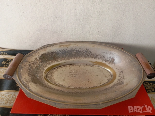 Посребрена фруктиера,купа,панер арт деко