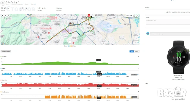 GPS смарт часовник за бягане Garmin Forerunner 45s - коментар, снимка 10 - Смарт часовници - 54439197