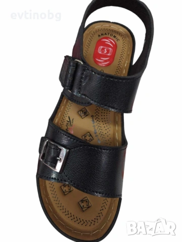 Ортопедични дамски кожени сандали с катарама, снимка 3 - Сандали - 54147443