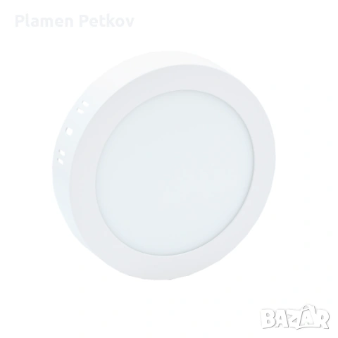 MITEA Lighting M12NO - LED мини панел за повърхностен монтаж, 12W, 3000K, бял, кръг