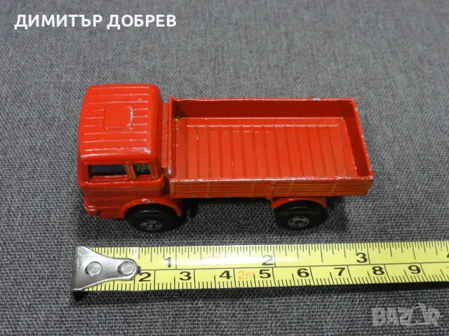 СТАРА РЕТРО МЕТАЛНА КОЛИЧКА КАМИОН MERCEDES TRUCK MATCHBOX ENGLAND, снимка 7 - Колекции - 55644887
