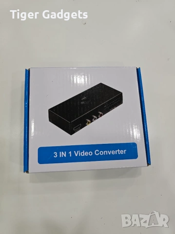3 в 1 SCART / RCA / HDMI към HDMI конвертор – видео адаптер за TV, PS5, Wii, VHS, DVD и ретро конзол, снимка 6 - Приемници и антени - 54455387