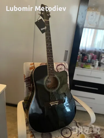Stagg SA20DCE BK електро акустична китара, снимка 3 - Китари - 55631019