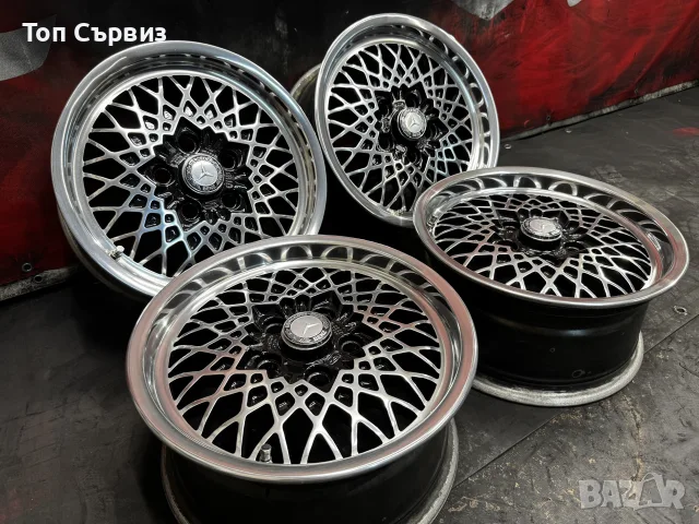 Ретро магнезиеви джанти за Мерцедес (Mercedes), 15 цола, 5x112, снимка 3 - Гуми и джанти - 53621752