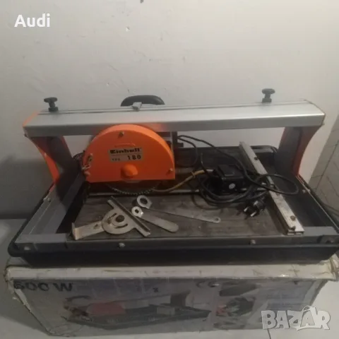 EINHELL 600W машина за водно рязане на плочки, фаянс, теракот, гранитогрес, снимка 3 - Циркуляри - 51911298