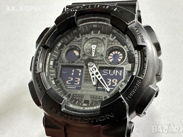Мъжки часовник Casio G-SHOCK GA-100, снимка 3 - Мъжки - 54099400