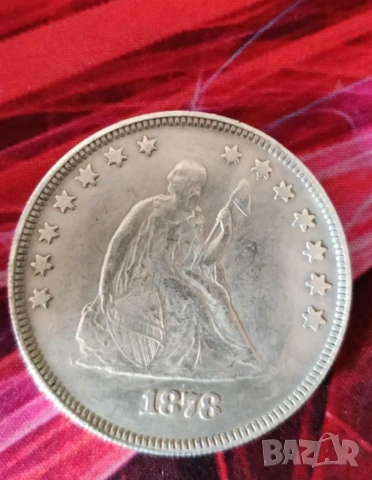 Монета от един долар 1878г, снимка 2 - Нумизматика и бонистика - 54793661