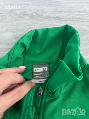 Nike Fit дамско спортно горнище с цип M зелено, снимка 3 - Спортни екипи - 55449961