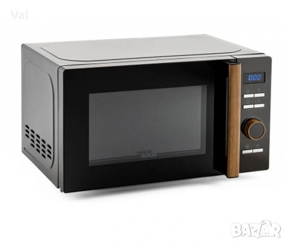 Микровълнова фурна 20L,черна, дигитална., снимка 5 - Микровълнови - 54745987