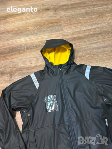 Мъжко водоустойчиво яке Snickers Rain Jacket PU 8200 , L размер , снимка 4 - Якета - 54454463