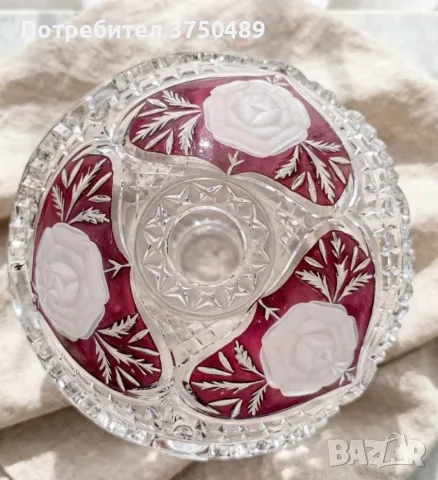 Кристална купа /фруктиера , снимка 3 - Аксесоари за кухня - 55617384