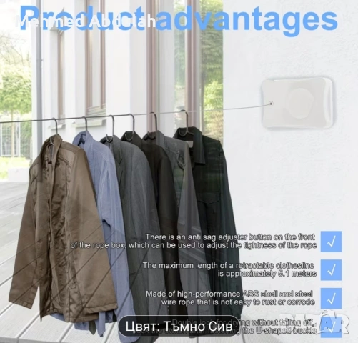 Два модела различни цветове прибиращи се сушилни за дрехи, снимка 9 - Сушилни - 54150054