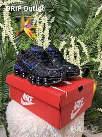 !НОВИ! Nike Shox TL | Black/Blue | + КУТИЯ, снимка 3 - Маратонки - 54167961