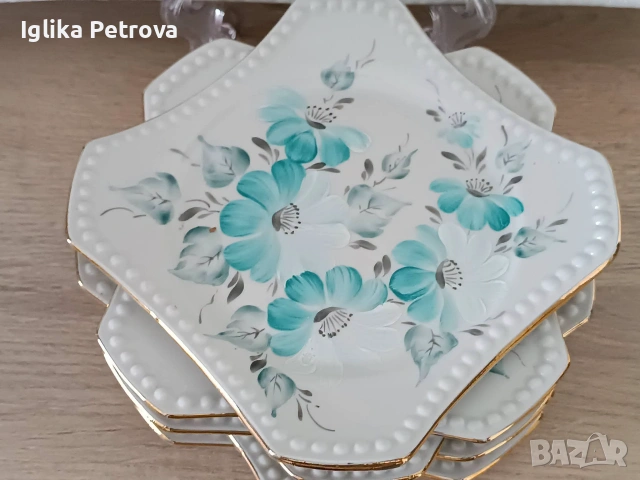 Сервиз за десерт Изида, снимка 13 - Антикварни и старинни предмети - 54982334