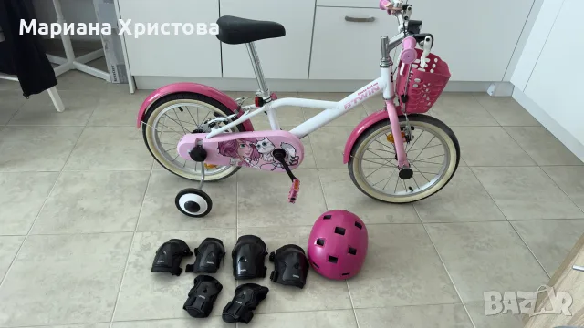 Колело Btwin 16 inch Doctor Girl 500 напълно оборудвано 4-6г