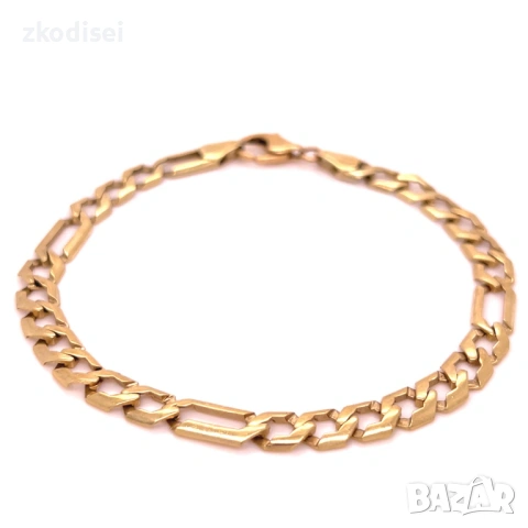 Златна мъжка гривна 17,28гр. 24,0см. 14кр. проба:585 модел:38010-5, снимка 2 - Гривни - 54074451