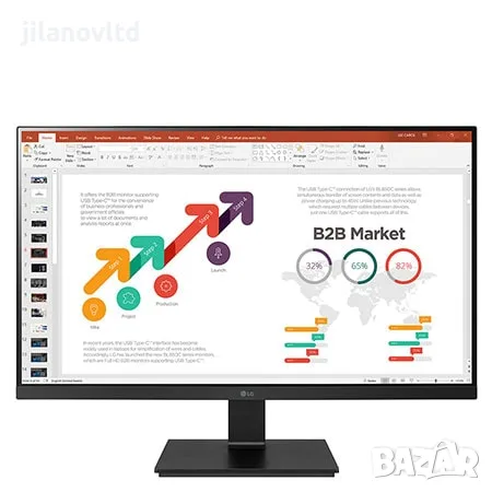 Монитор LG 24BL650C-B 24" 1920x1080 Full HD IPS с 6 месеца гаранция