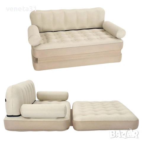 ♥️Двоен надуваем матрак с разтегателен диван за спане, снимка 6 - Дивани и мека мебел - 54009812