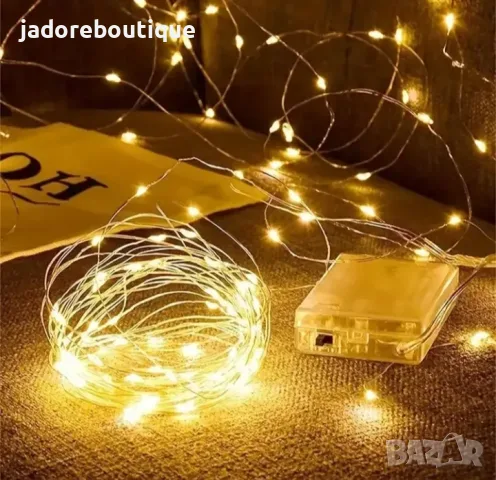 Мини LED лампички 1 м, снимка 3 - Други - 55550515
