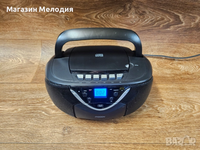 Радиокасетофон с диск MOOOV 477131 Чисто ново. ​Преносима Аудио Система Mooov CD/MP3/Касета/Радио – , снимка 4 - Радиокасетофони, транзистори - 54884514