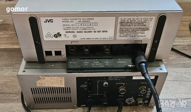 Рядък ретро VHS видеорекордер JVC HR-2650EG с тунер TU-26EG – Made in Japan, снимка 18 - Друга електроника - 55559881