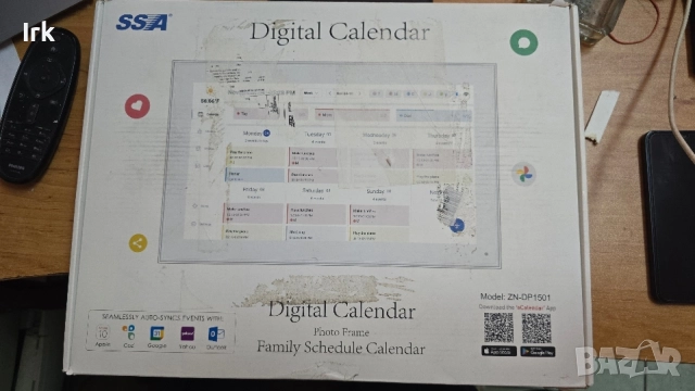 SSA eCalendar 15.6″ Full HD тъчскрийн, смарт семеен календар и дигитална фоторамка