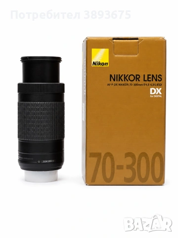 Обектив NIKKOR 70-300mm f/4.5-6.3 G ED, снимка 6 - Обективи и филтри - 55157609