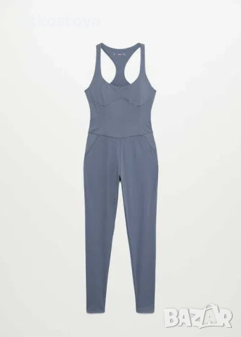 Спортен гащеризон Mango Long Stretch Jumpsuit, размер S, снимка 4 - Спортни екипи - 54315791