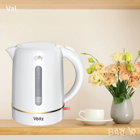 Електрическа кана Oliver Voltz Daisy, 2200W, капацитет 1,7 литра, снимка 2 - Кани - 54922643