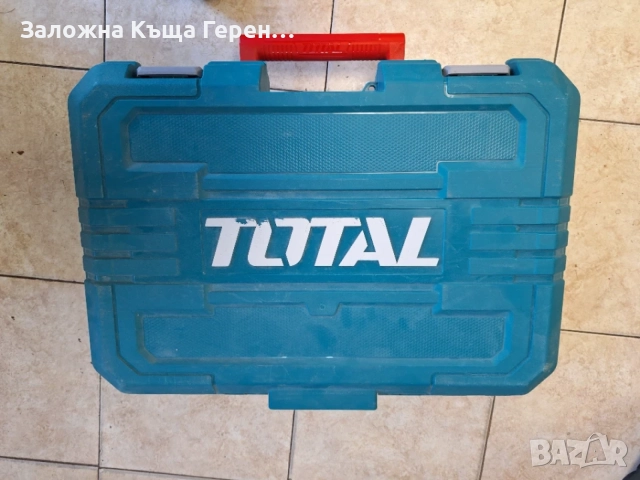 Комплект Машини TOTAL - Перф,Флекс и Винтоверт, снимка 2 - Куфари с инструменти - 55359261