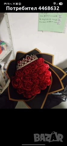 Продавам вечни букети от сатенени рози!❤️, снимка 6 - Подаръци за жени - 54976440