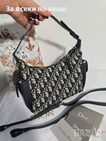 Dior D-Dream Дамска Чанта От Телешка Кожа И Памук Код Brand Luxury Fashion3, снимка 4 - Чанти - 54953068