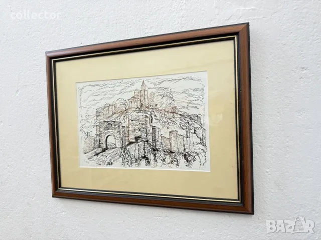 Картина / графика на крепост Царевеж от Д. Денева. №8224, снимка 5 - Антикварни и старинни предмети - 55374964