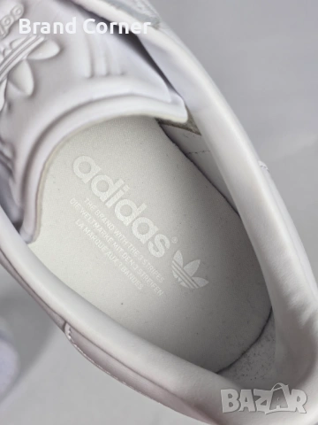 НОВИ Оригинални кожени кецове Adidas Gazelle - Сребристо-бели / РСТ 44, снимка 6 - Маратонки - 54280324