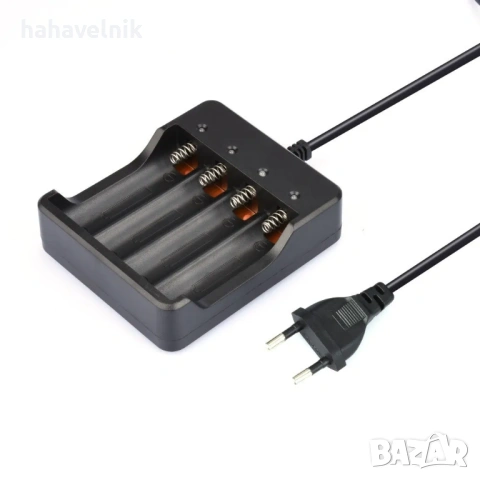 Зарядно  Charger 18650 за 4 батерии 18650 Li-Ion батерии, снимка 2 - Друга електроника - 53958234