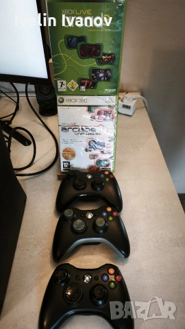 Xbox 360s с Kinect 3 контролера и SSD, снимка 2 - Xbox конзоли - 54357619