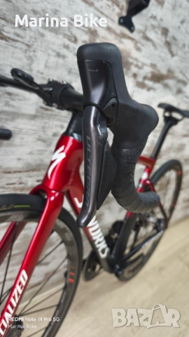 Карбонов шосеен велосипед Specialized Tarmac SL7 S-Works Ultegra Di2 Fulcrum | 52, снимка 15 - Велосипеди - 54159209