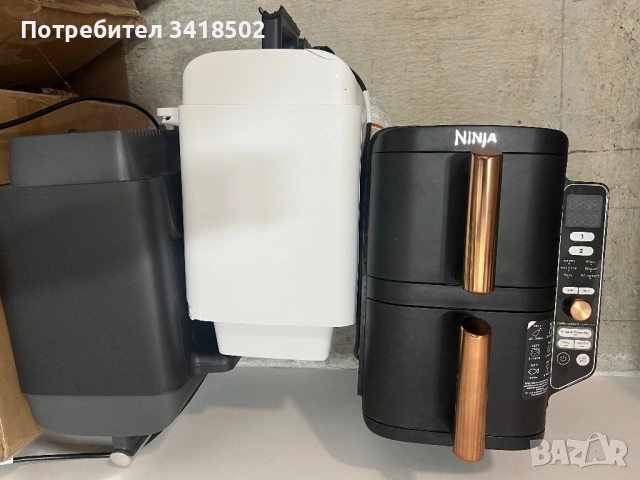 Фритюрник с горещ въздух Ninja Double Stack XL Air Fryer 9.5L (SL400EUCP), снимка 4 - Фритюрници - 54813328